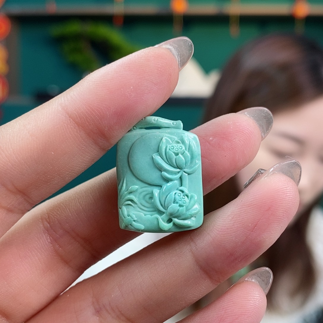 绿松石珠宝奇石未镶嵌