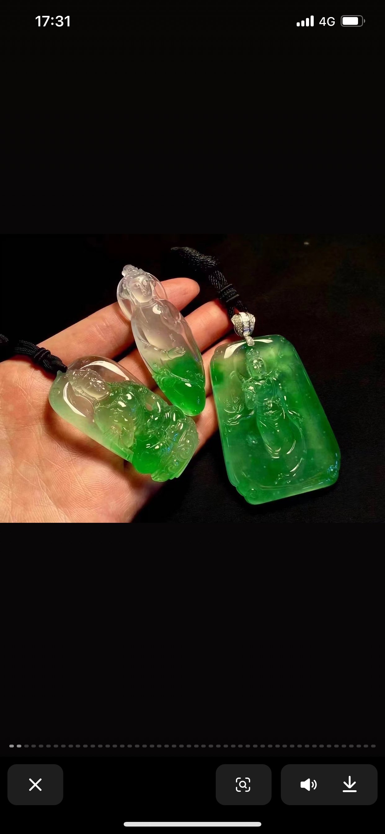 天然A货翡翠帝王绿翡翠平安扣