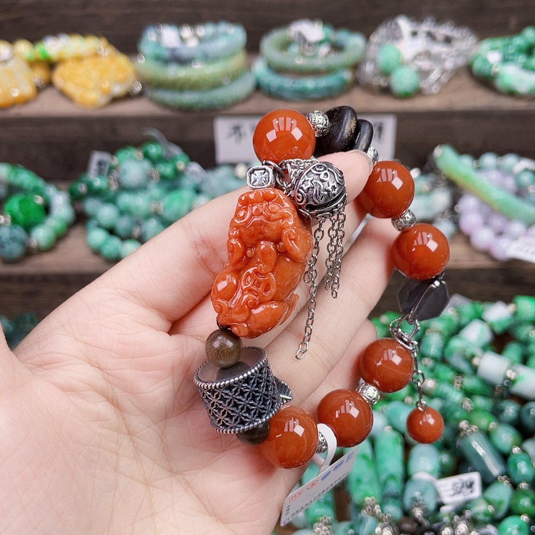 海***件未镶嵌手链翡翠手链