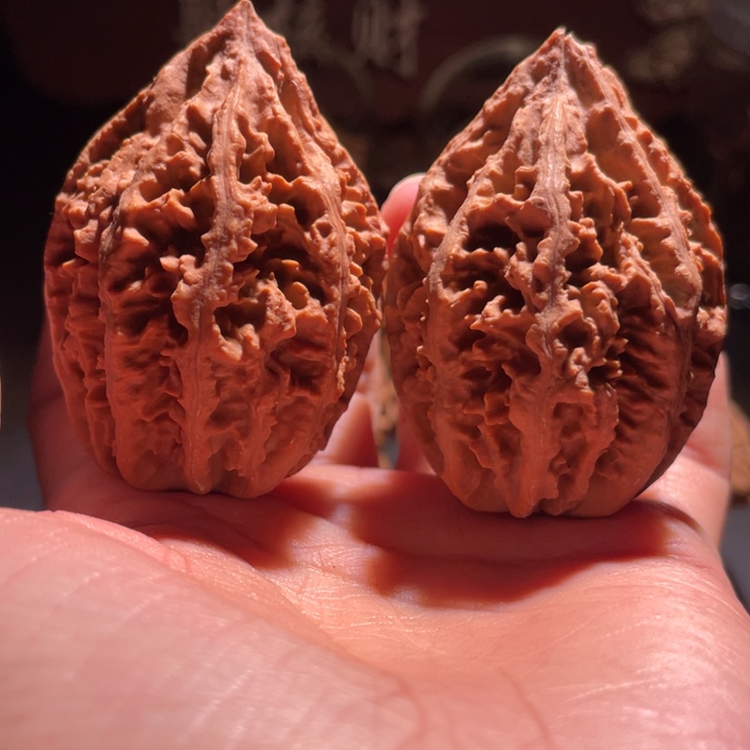文玩核桃吊坠火焰纹25