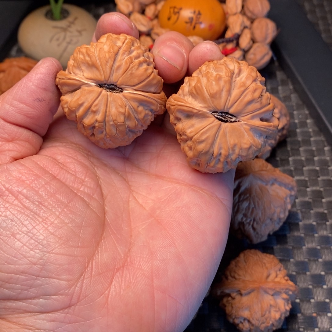 禹***电把件文玩核桃团圆41