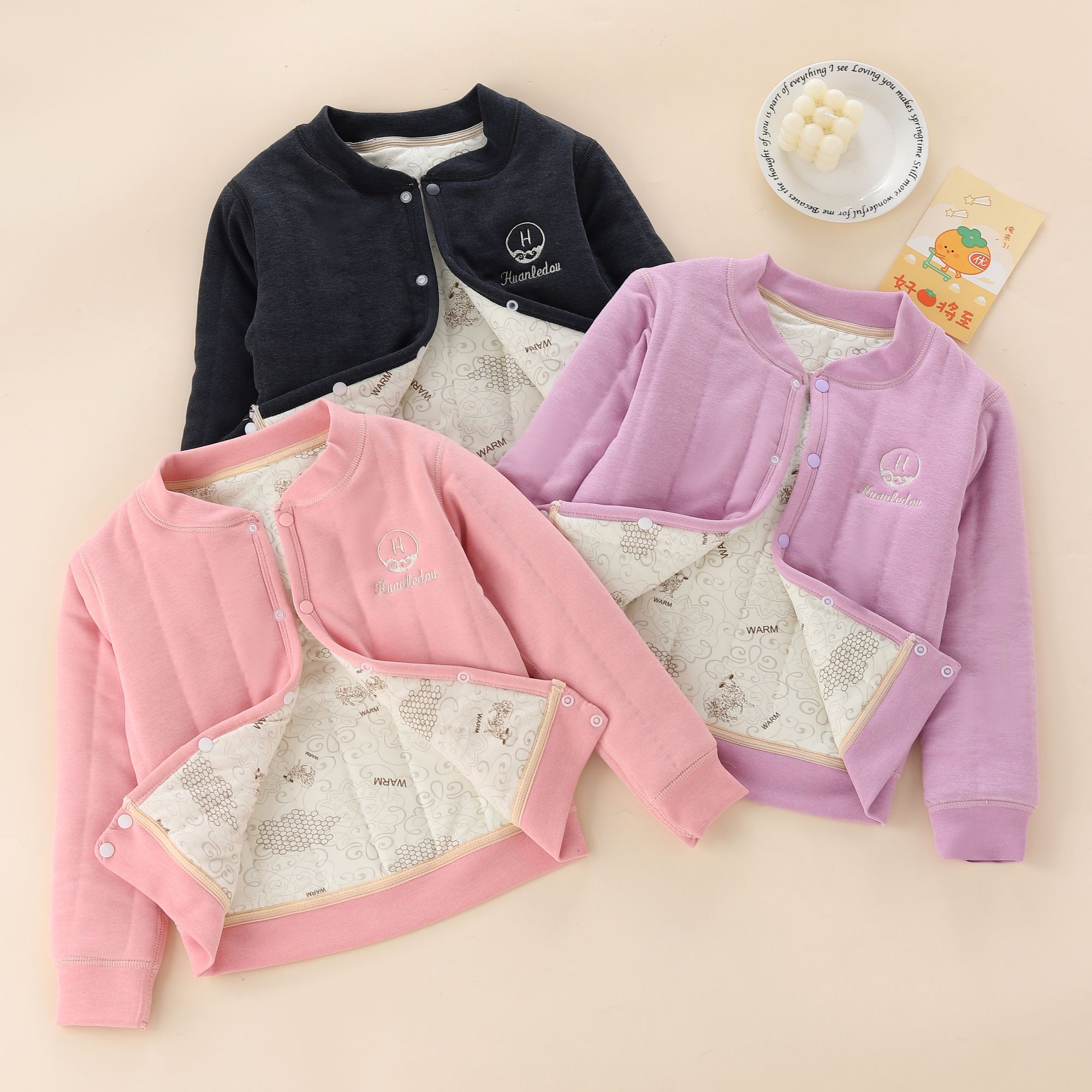 校服神器棉袄女童装宝宝B类女童A类棉服加绒内穿秋冬季加厚上衣