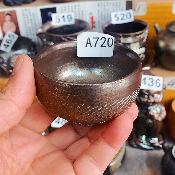 紫砂茶杯柴烧纯手工720