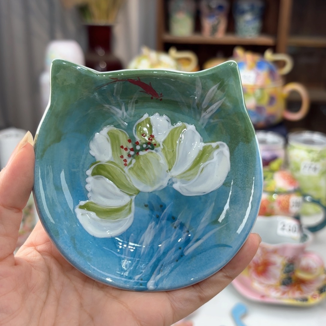 景德镇手绘高温釉下彩陶瓷茶具
