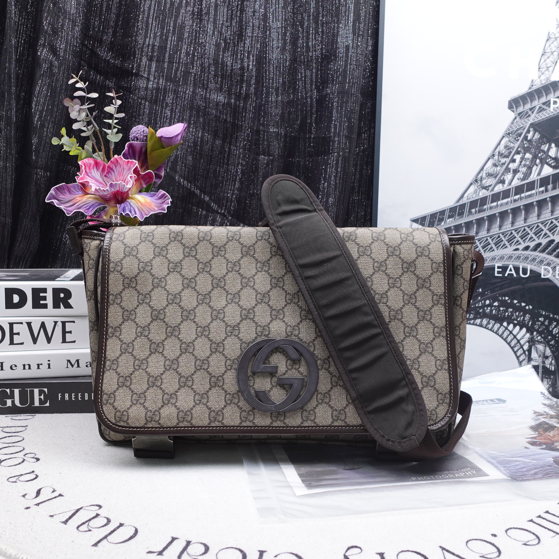 95新 GUCCI/古驰 单肩包/T10236548