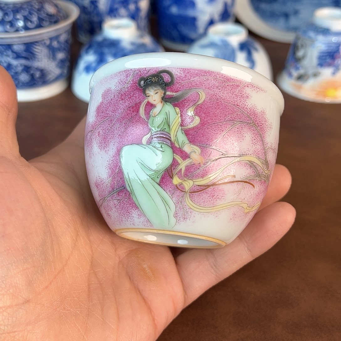 杯遇*玉景德镇全手工手绘陶瓷