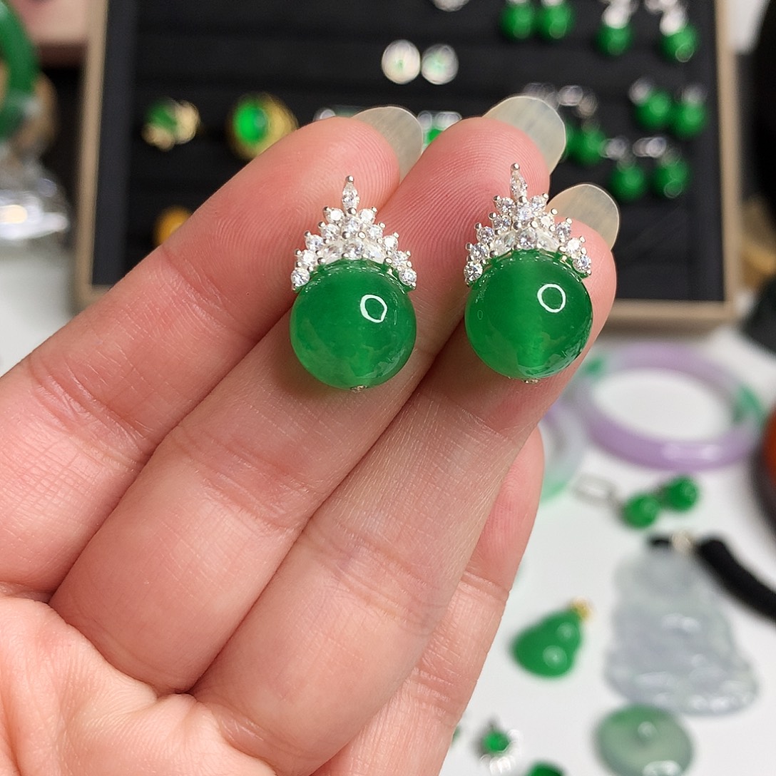 苍***学翡翠银S925镶嵌手饰优化735