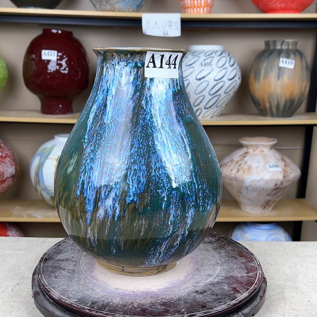 陶瓷144花瓶摆件创意