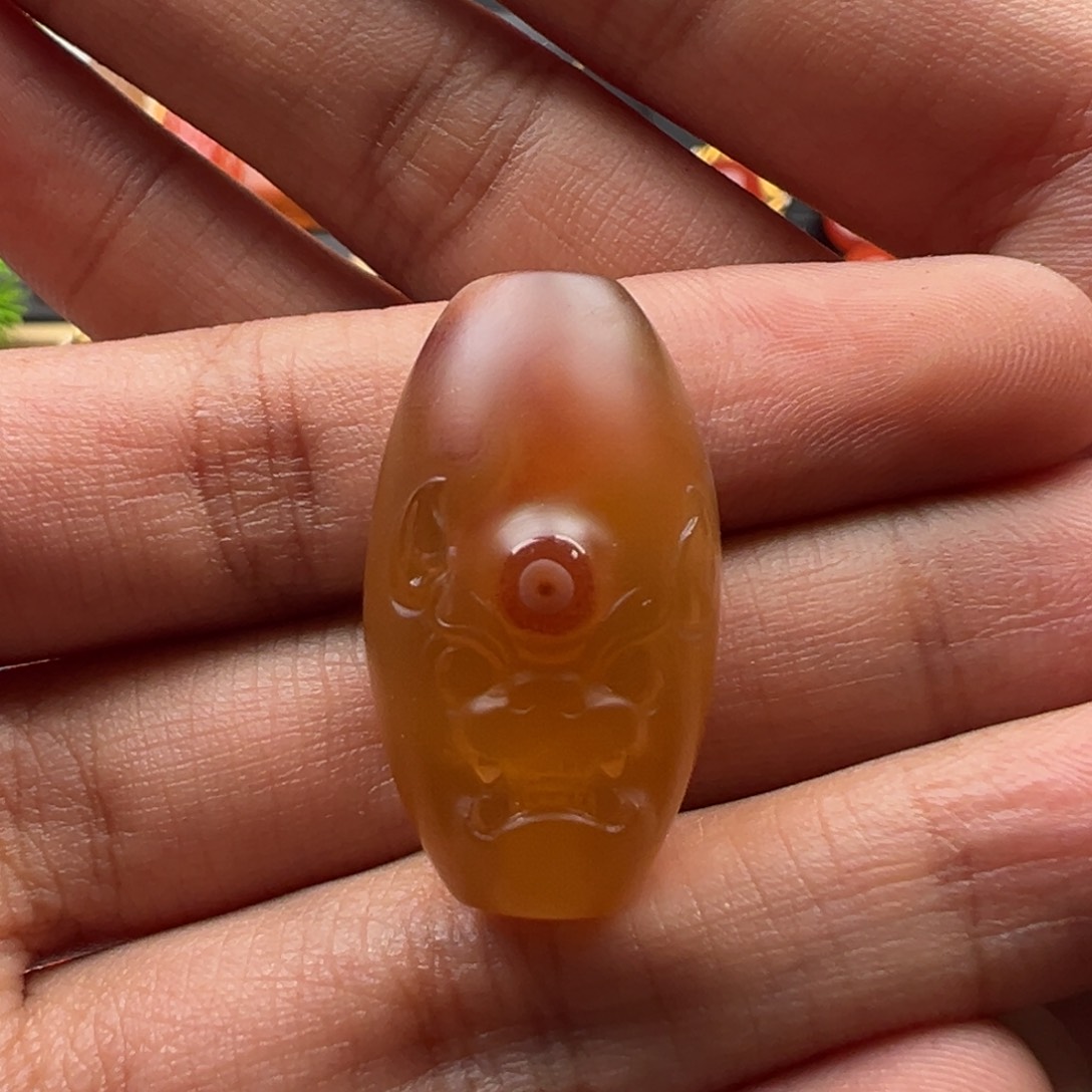 南红玛瑙天眼桶珠未镶嵌s**o