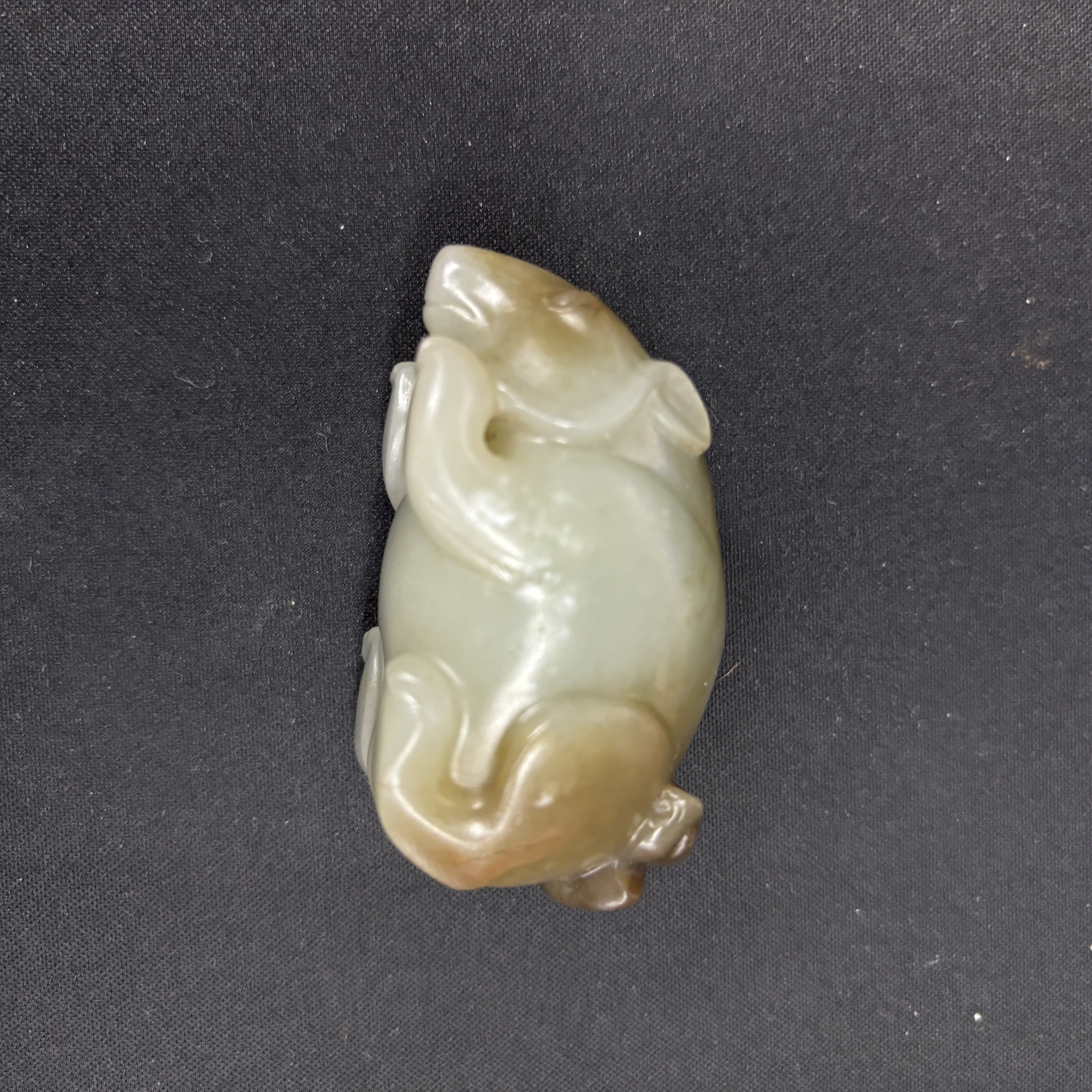 明代和田玉英雄把件-NX