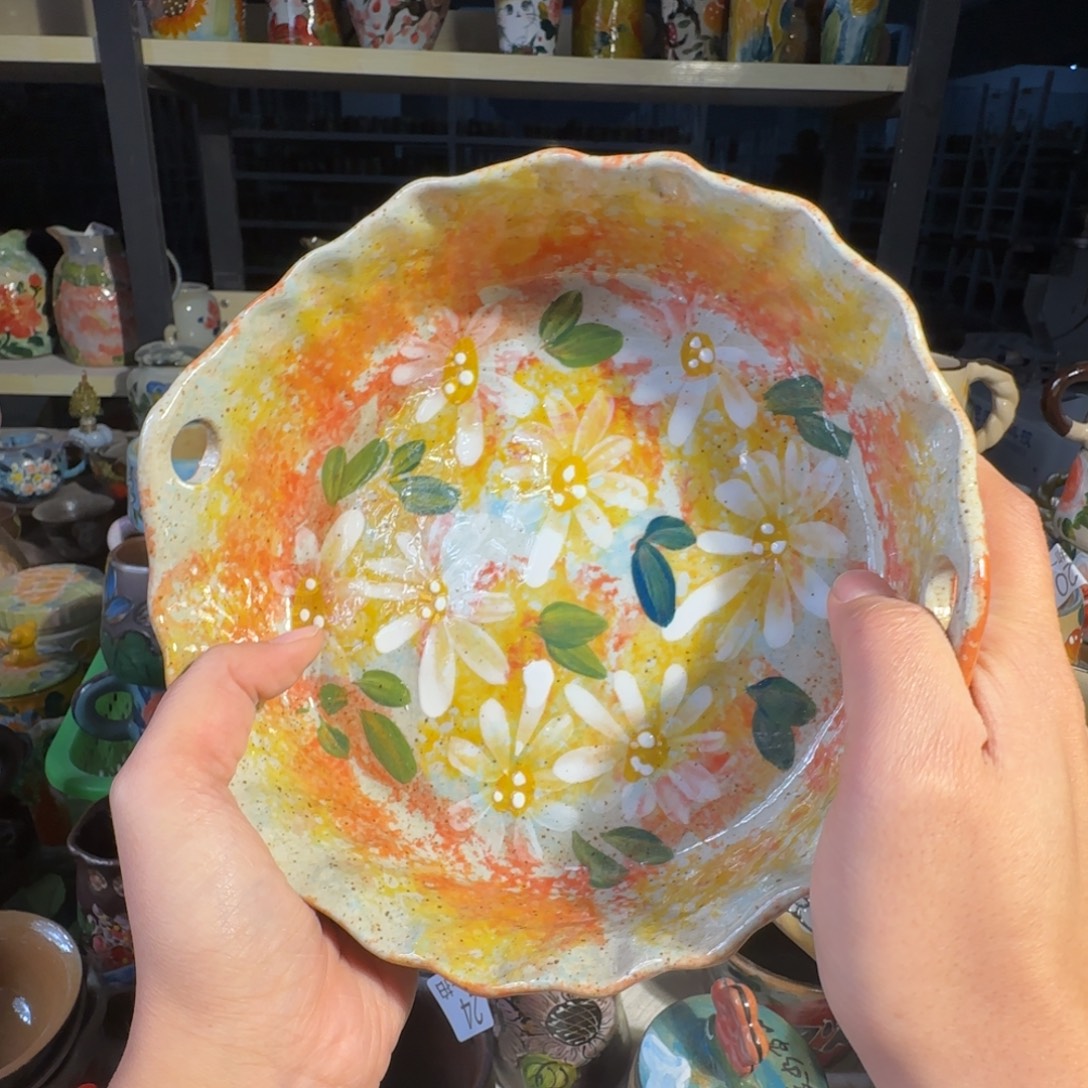 紫砂景德镇手工陶瓷釉下彩微瑕