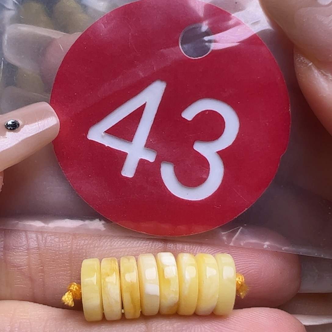 蜜蜡未镶嵌珠宝奇石8mm精工隔片