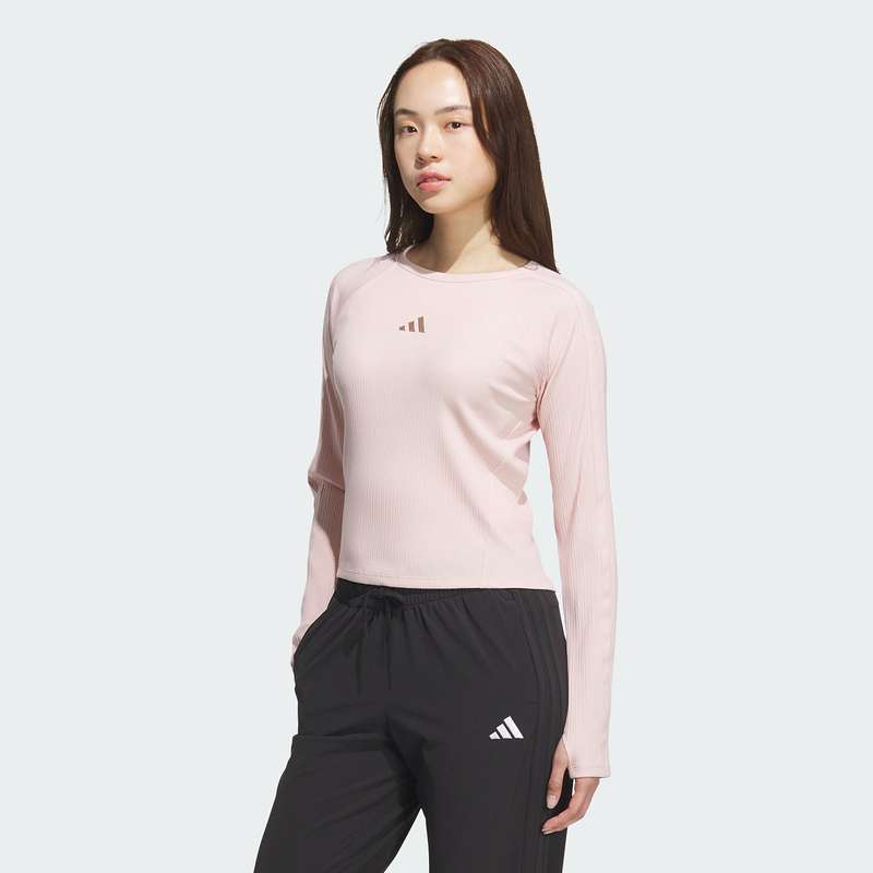 阿迪达斯 （adidas）女子运动休闲修身长袖T恤KB7755