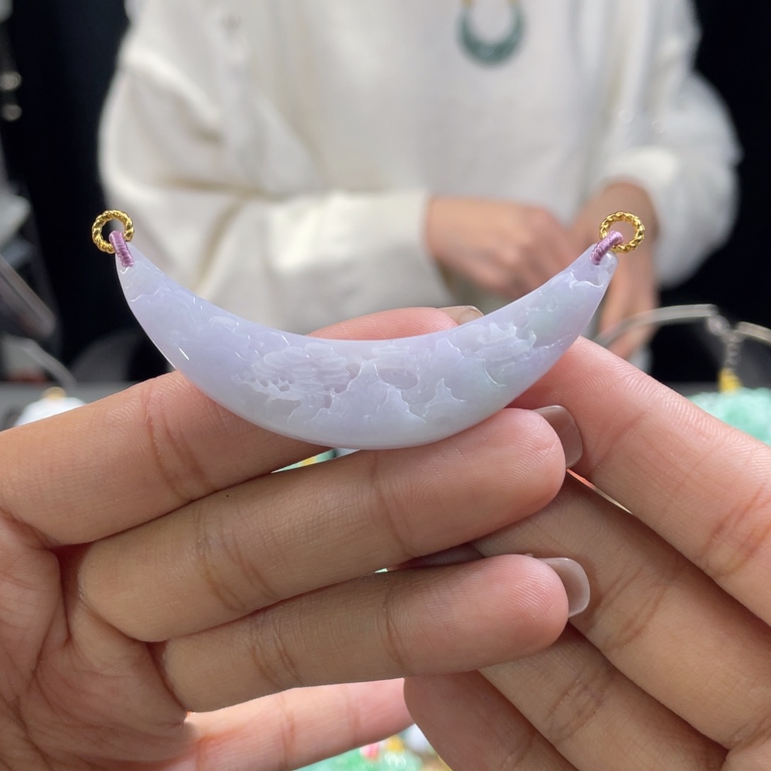 翡翠颈饰未镶嵌代编织