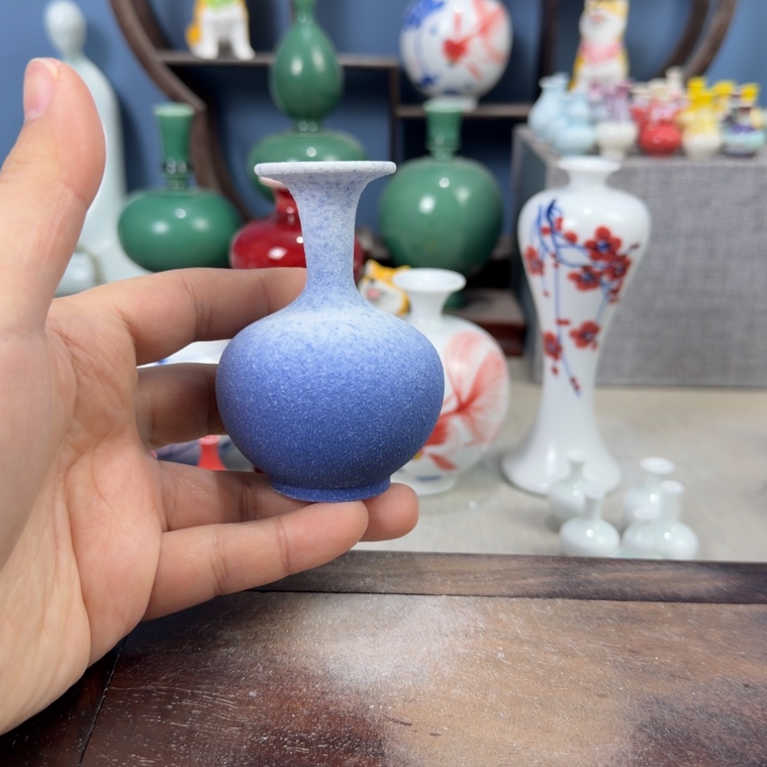 陶瓷手工小花器摆件
