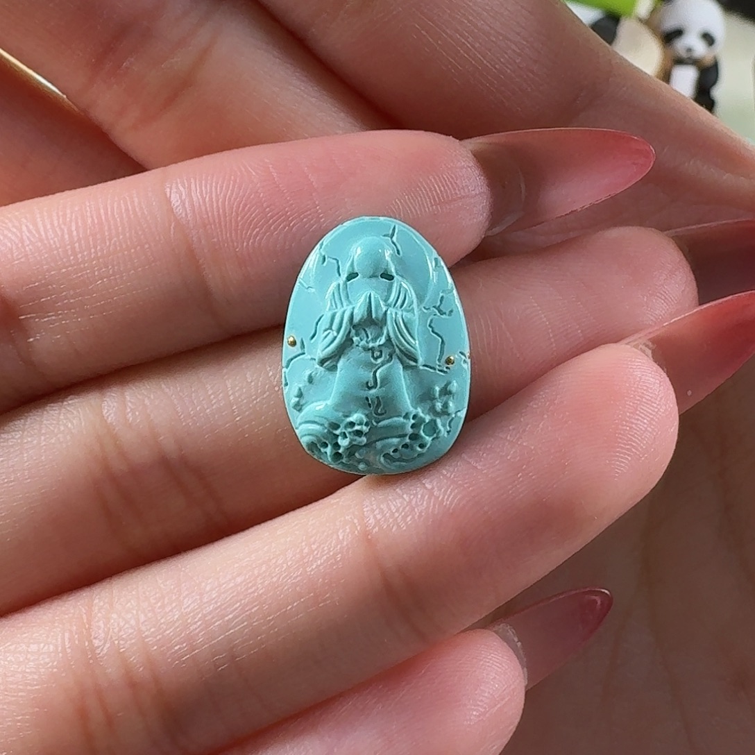 绿松石未镶嵌吊坠(不含链)