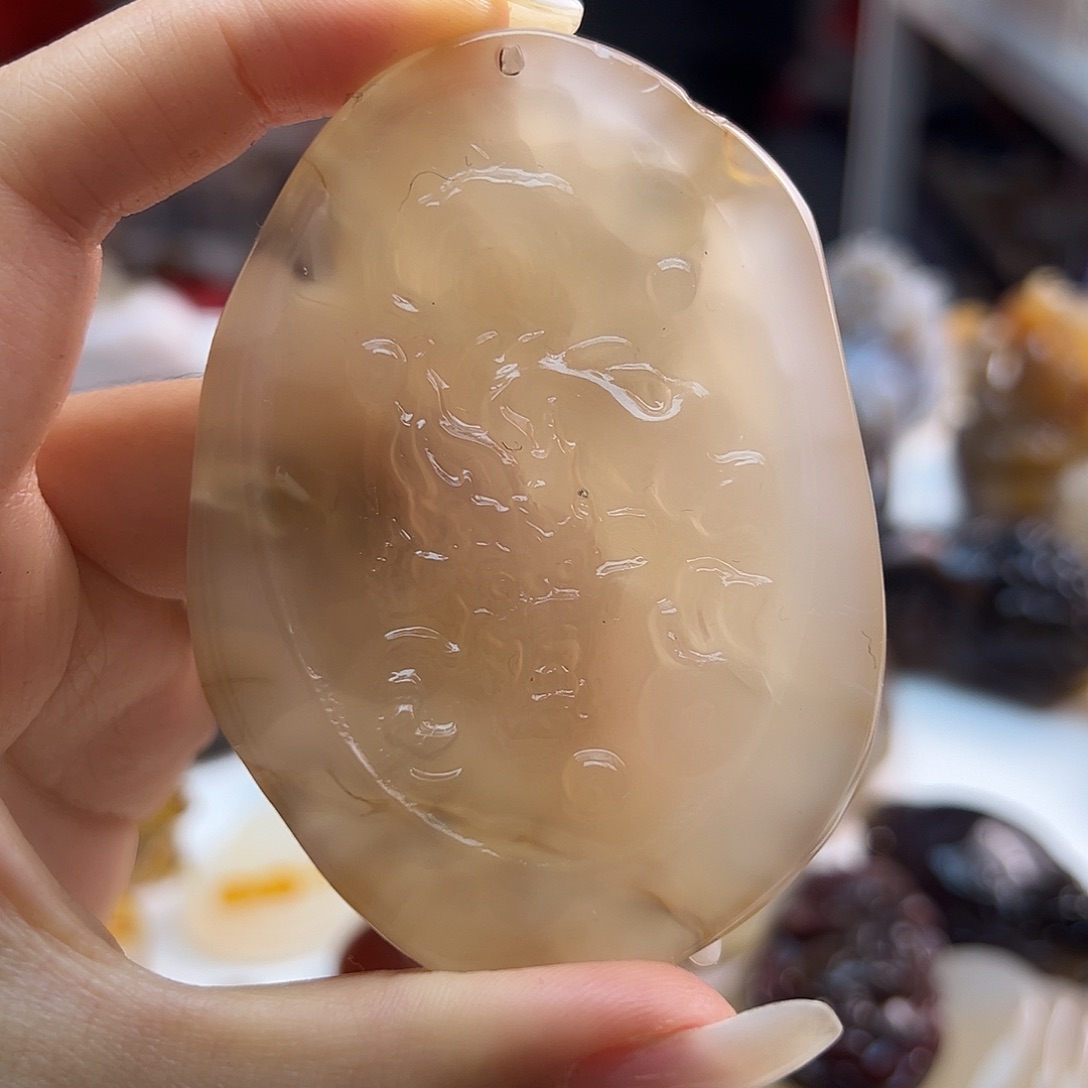 玛瑙/玉髓未镶嵌吊坠(不含链)