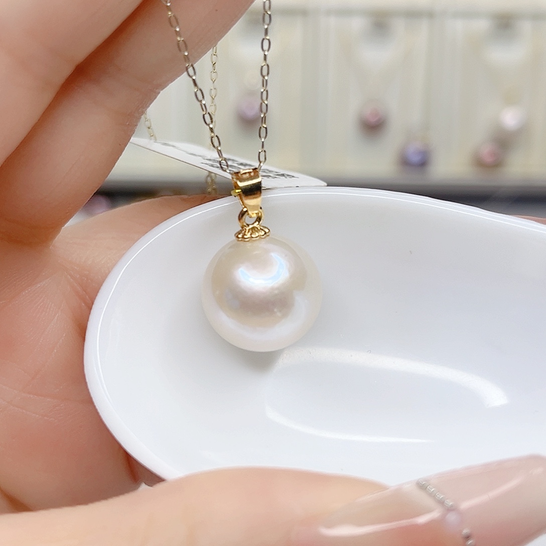 合金淡水珍珠吊坠(赠链)
