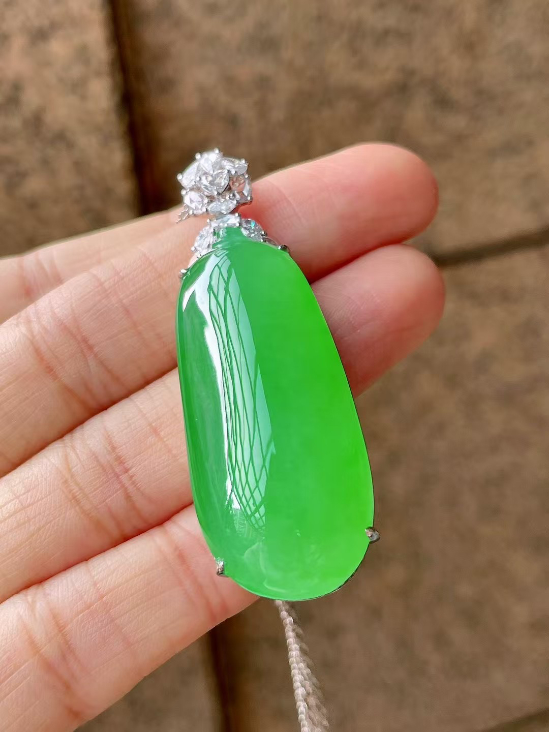 18k镶嵌冰绿福瓜