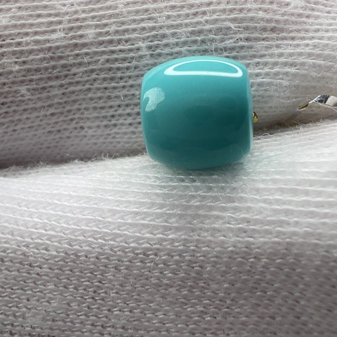 绿松石未镶嵌直切珠7.1*6.8