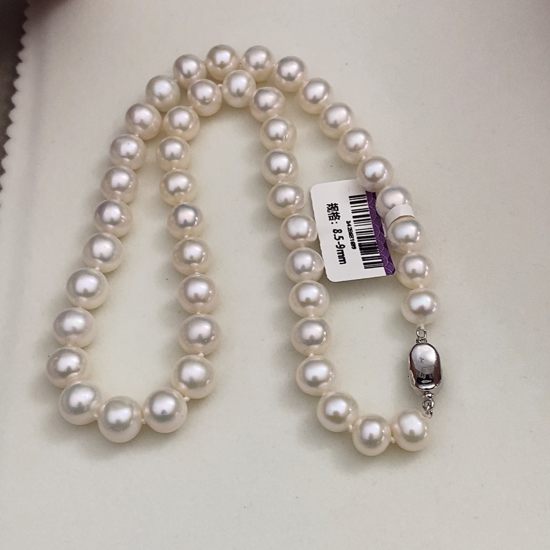 颈饰淡水珍珠银S925镶嵌