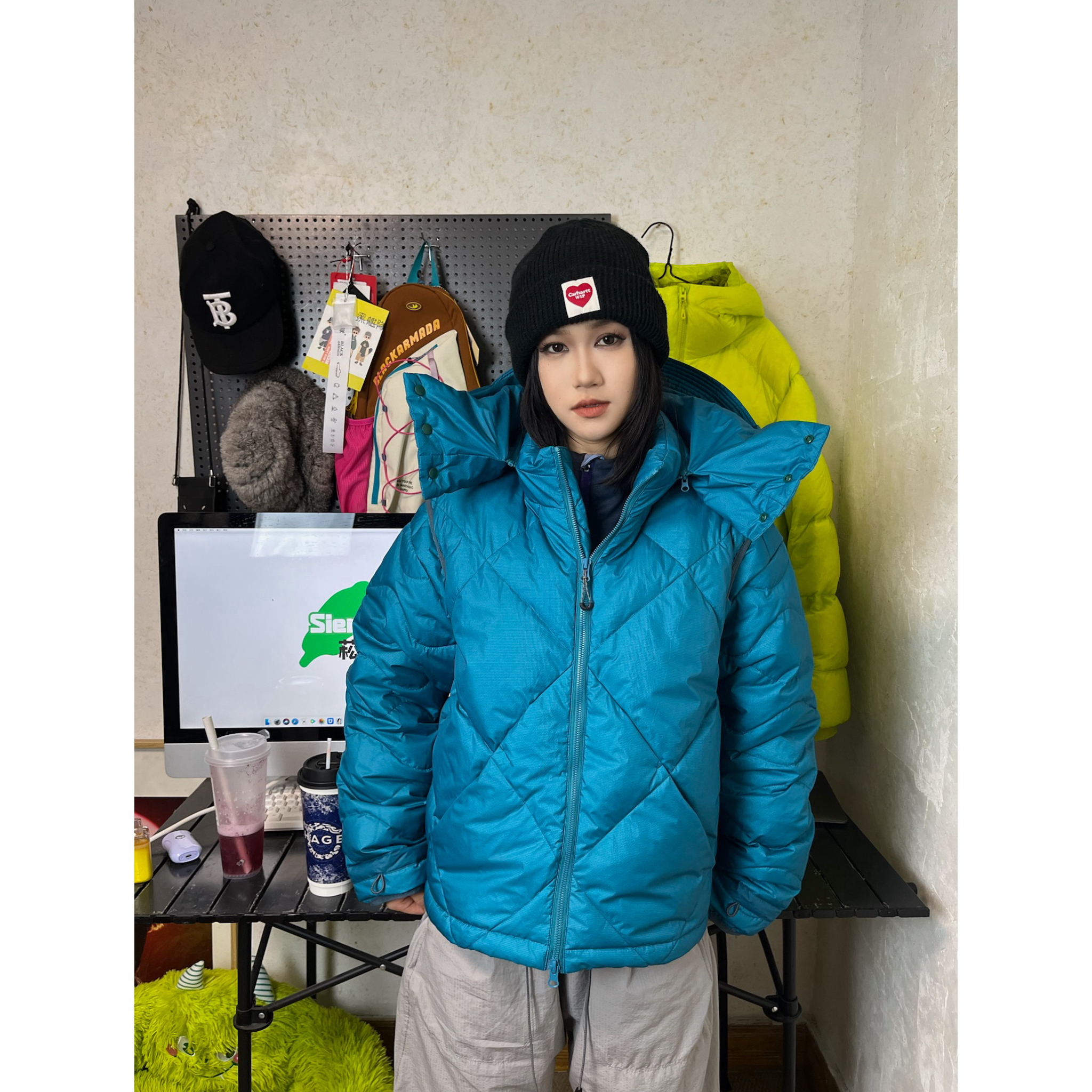 【店主实拍】户外90白鸭绒高蓬羽绒服男机能多功能可拆卸羽绒服女