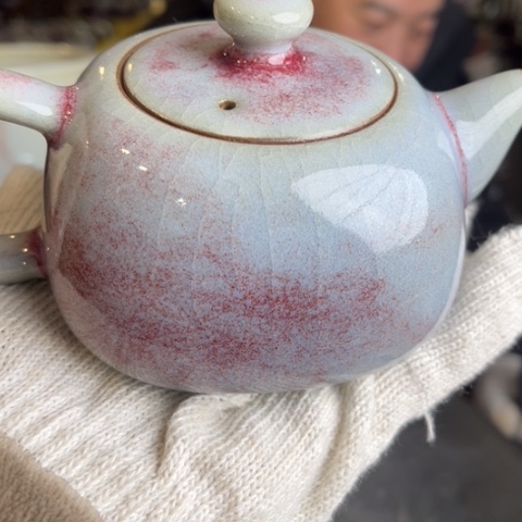 牛家钧窑牛自恒老师钧瓷壶