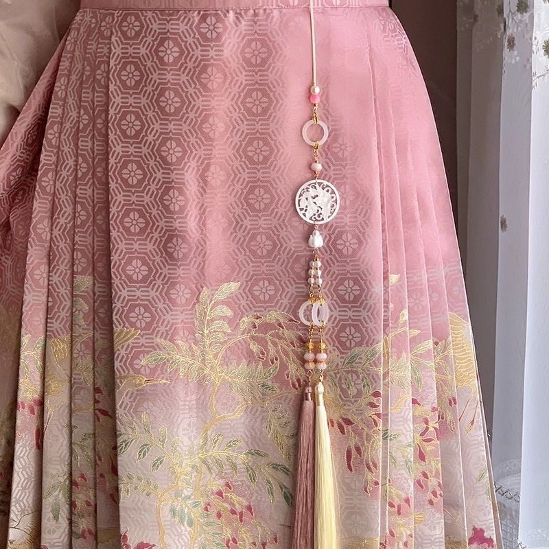 合金琉璃吊坠 马面裙压襟禁步流苏腰佩腰坠新中式国风汉服腰间挂