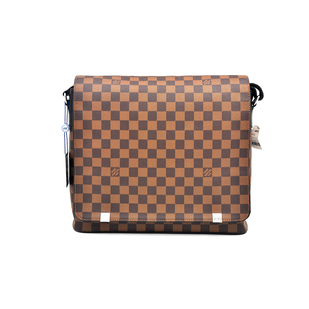 95新 LouisVuitton/路易威登 97新棕棋盘格邮差包32*30/58803