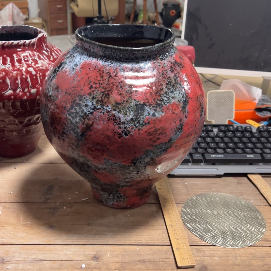 摆件陶瓷花瓶高31口13