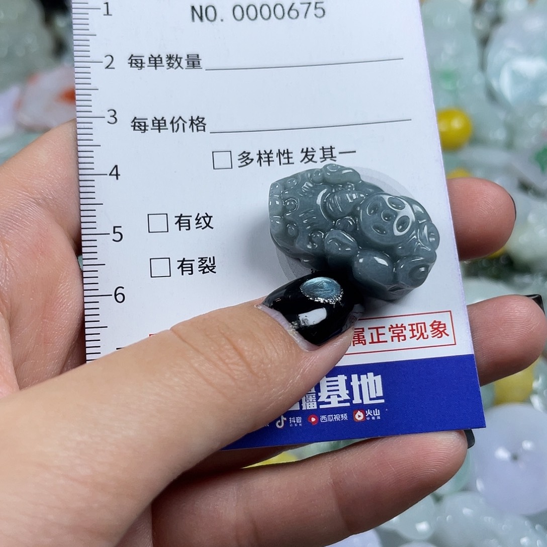 翡翠未镶嵌颈饰675