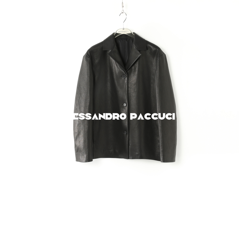 AP洛哥41070PY【黑标系列】进口小羊皮水洗植鞣简约风时尚百搭皮衣