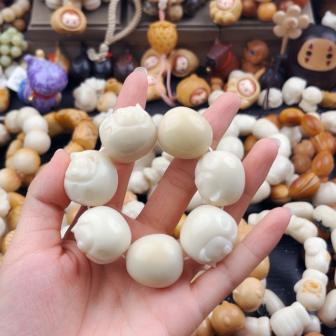 菩提根/象牙果吊坠达摩猪微瑕不退换