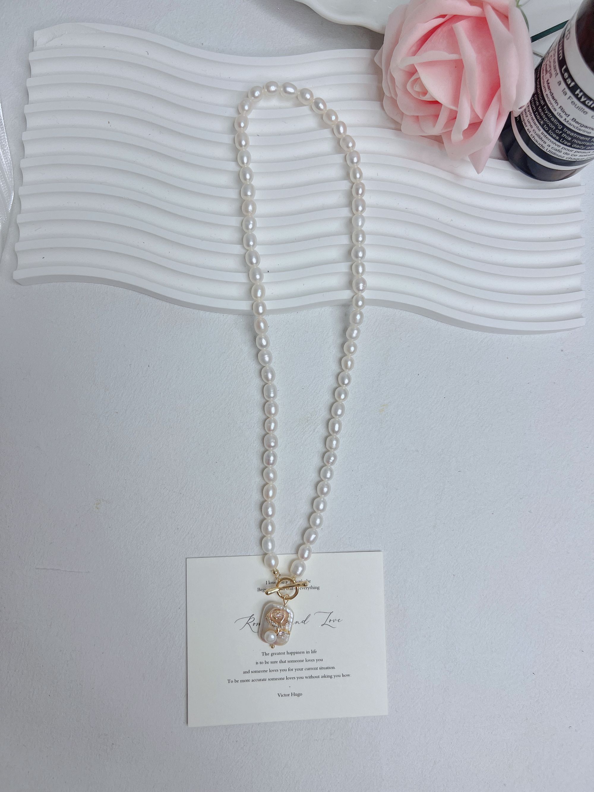 天然淡水珍珠A673#6-7M气质项链OT扣