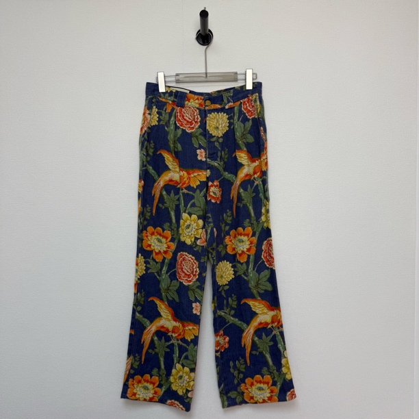 未使用 GUCCI/古驰 花卉牛仔裤/32码带吊牌