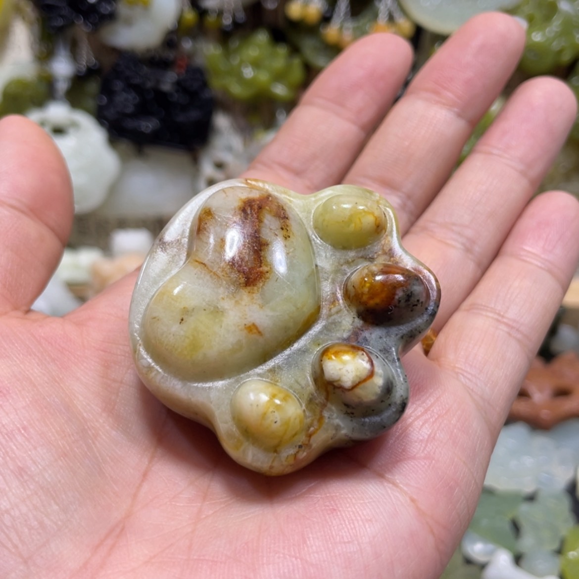 【闪购商品】岫玉颈饰未镶嵌85手把