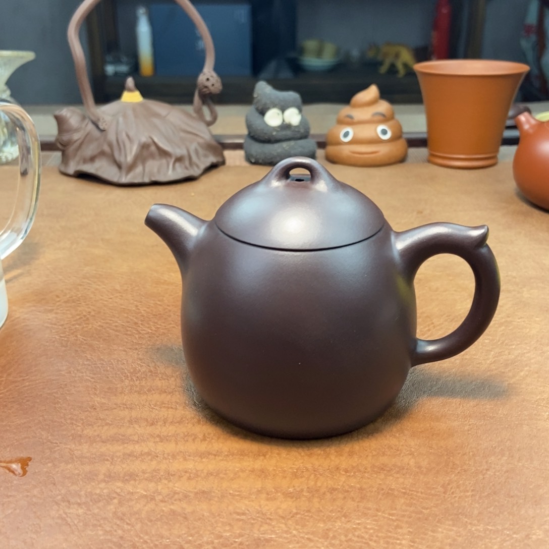 紫砂茶壶秦权紫砂壶