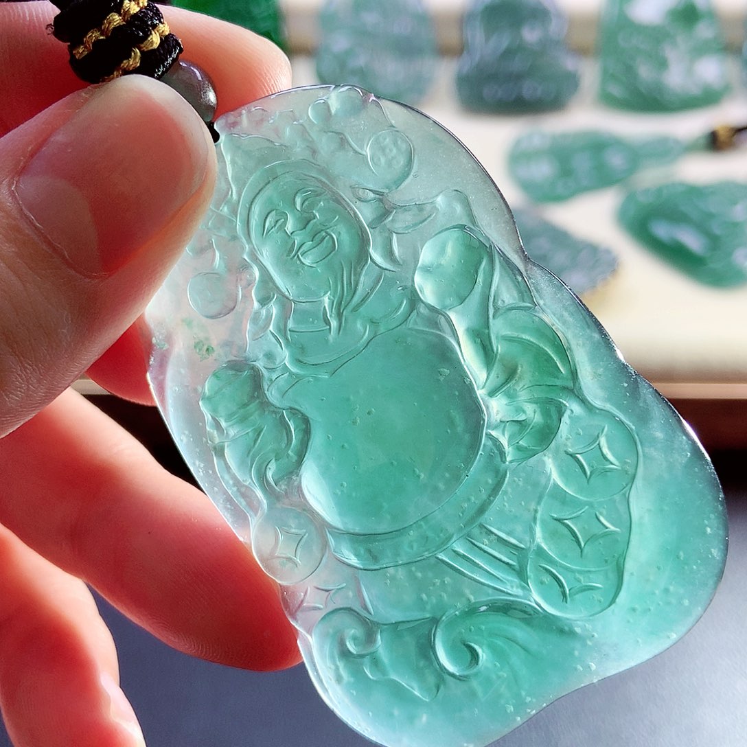 【闪购商品】翡翠未镶嵌颈饰天然