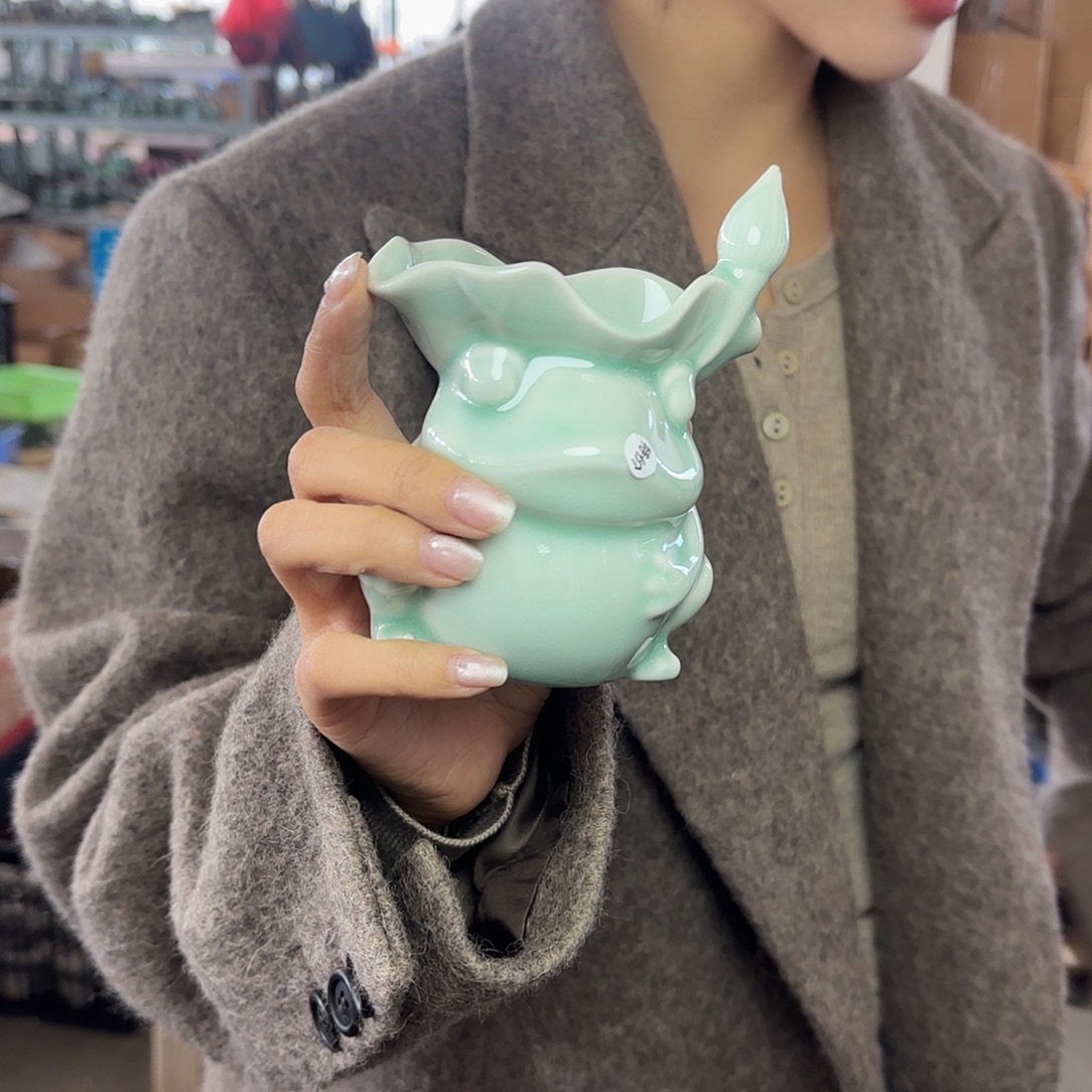 龙泉云间青瓷小米茶器