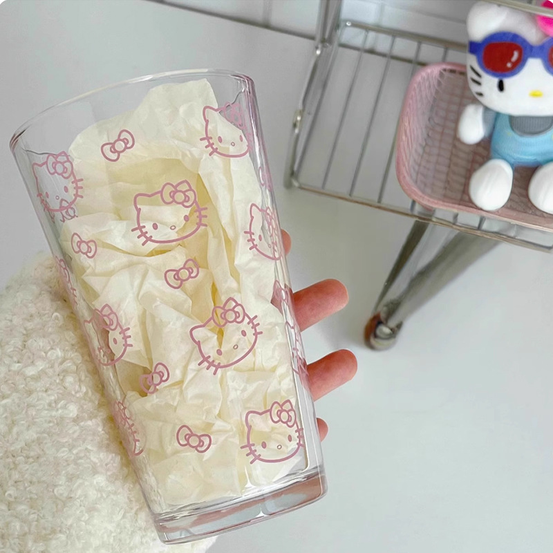 杯子水杯花茶杯玻璃杯翻口杯杯子水杯玻璃杯大容量杯牛奶杯