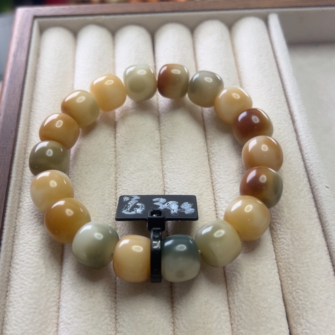 菩提根/象牙果手串卡13桶珠全品