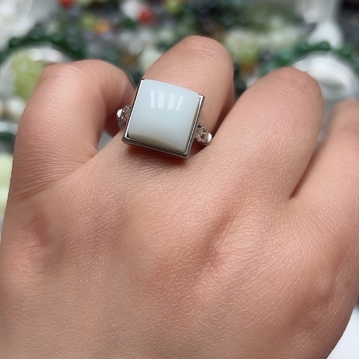 和田玉戒指未镶嵌28