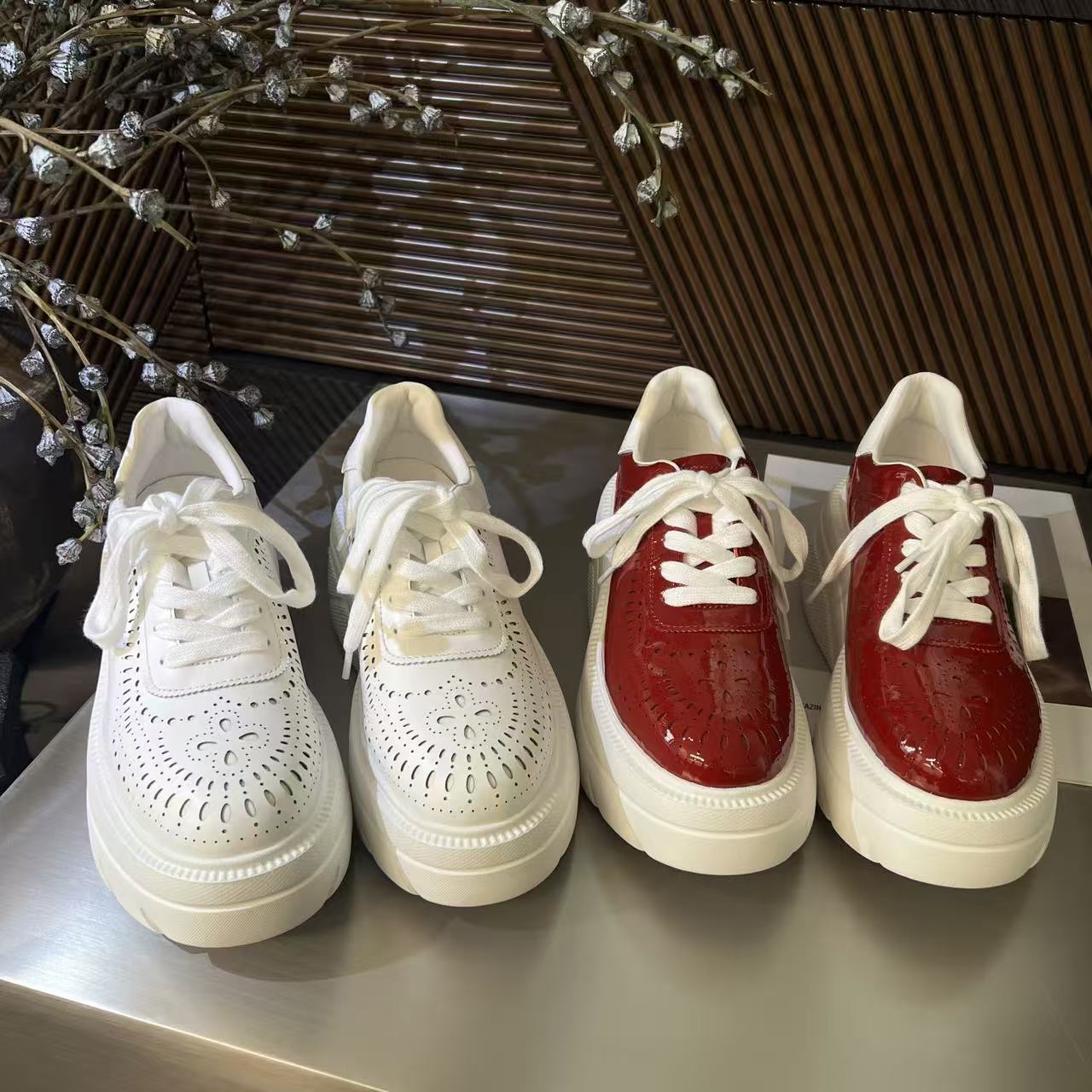 新款百搭厚底板鞋复古休闲鞋S29A371052