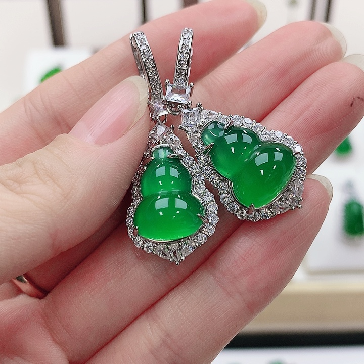 玛瑙/玉髓耳坠合金