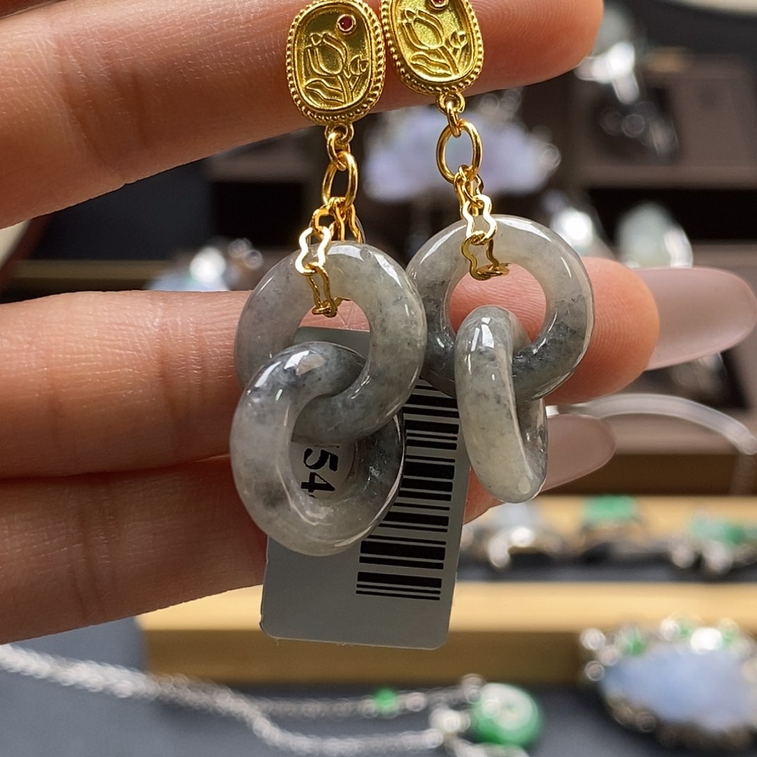 颈饰银S925镶嵌翡翠