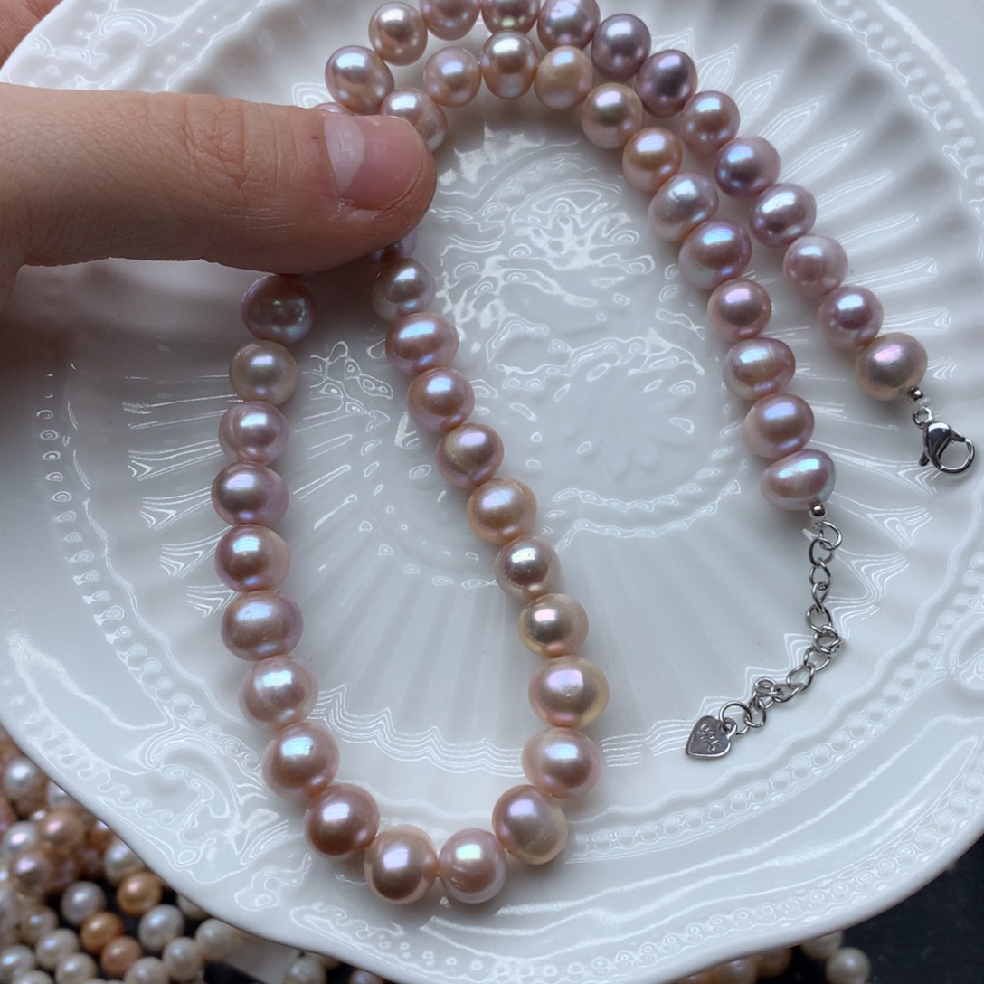 淡水珍珠8-9未镶嵌x55项链