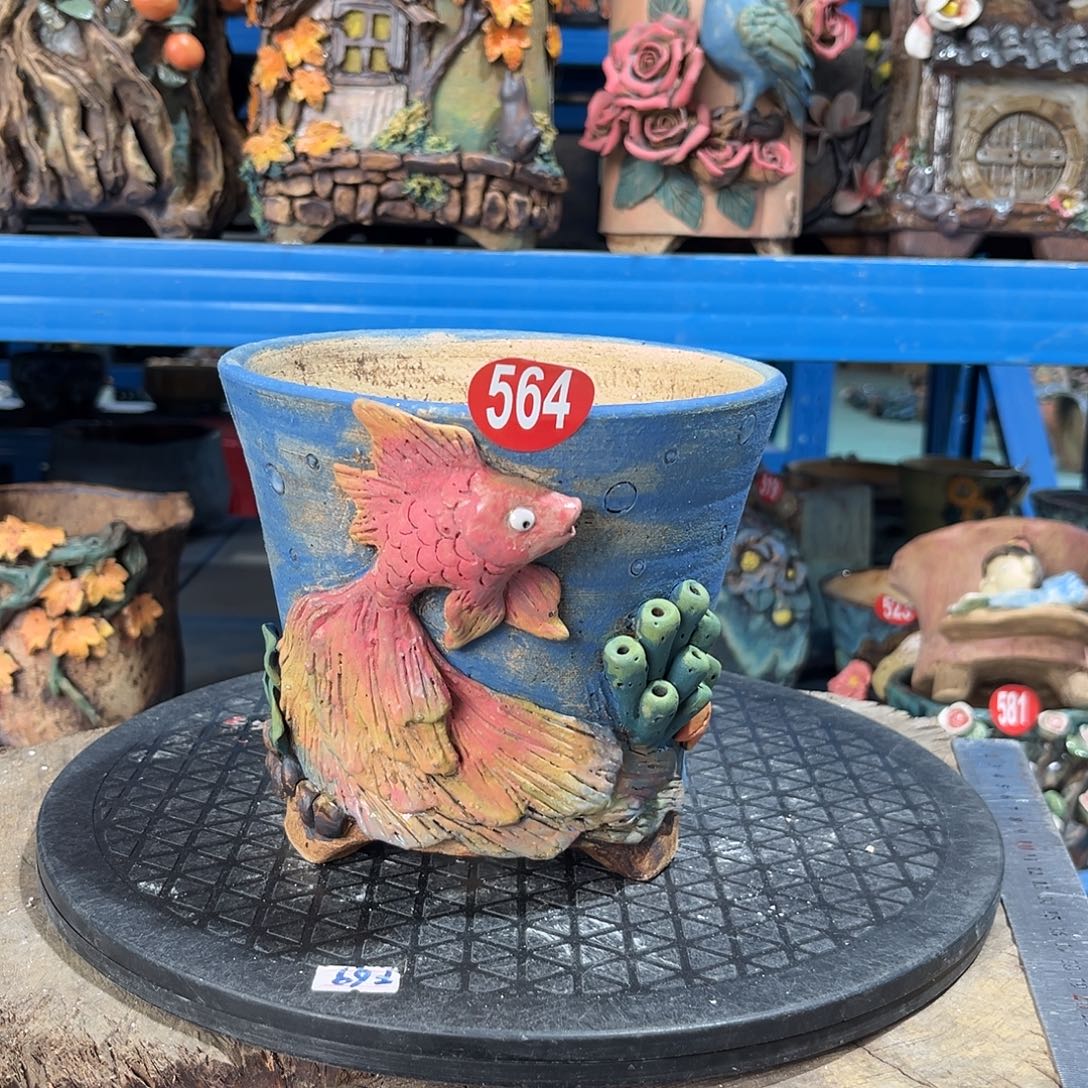 564 号陶然花器手工花盆