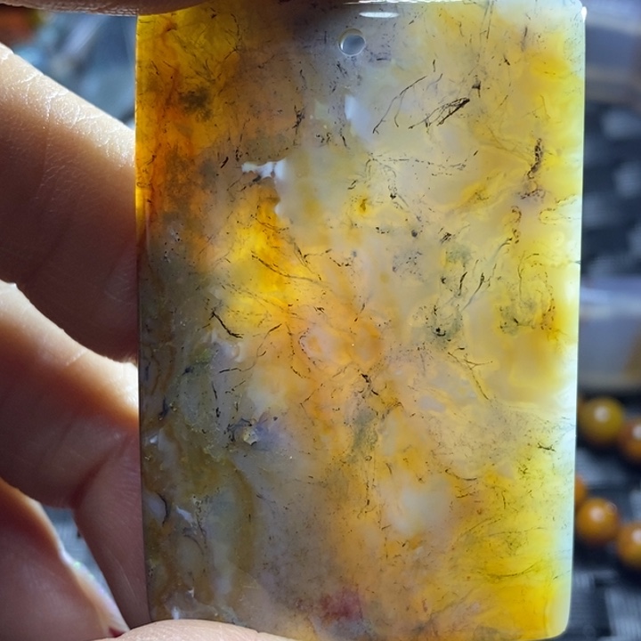 玛瑙/玉髓颈饰足银镀金镶嵌用****5