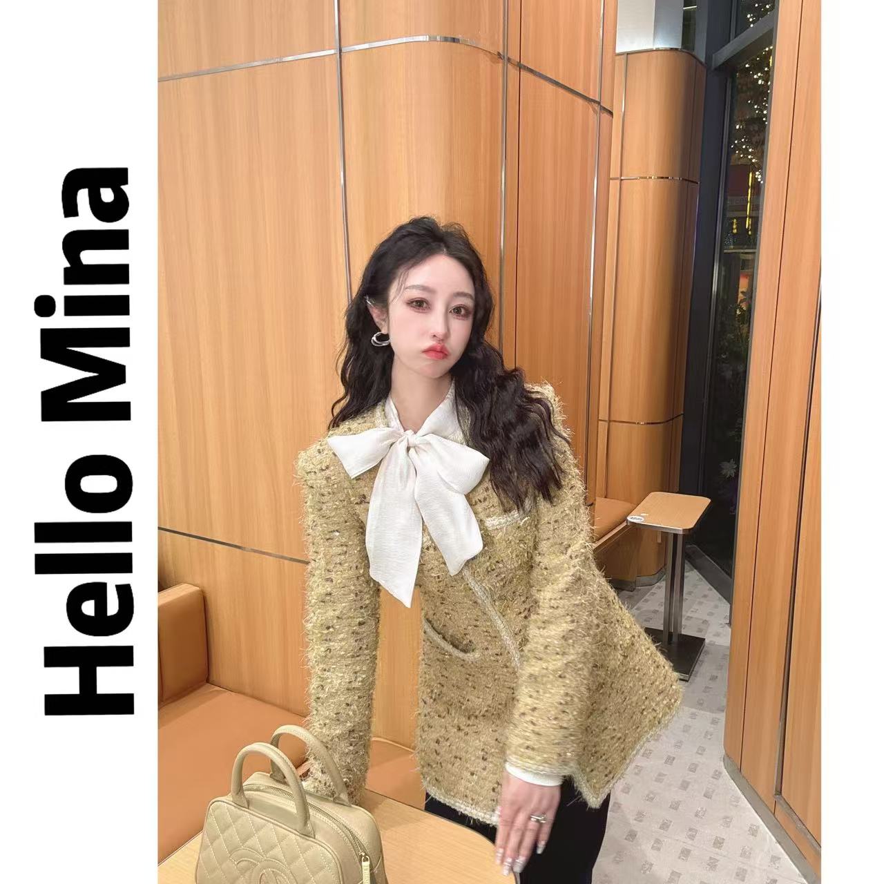 2160复古名媛风夹棉小香外套