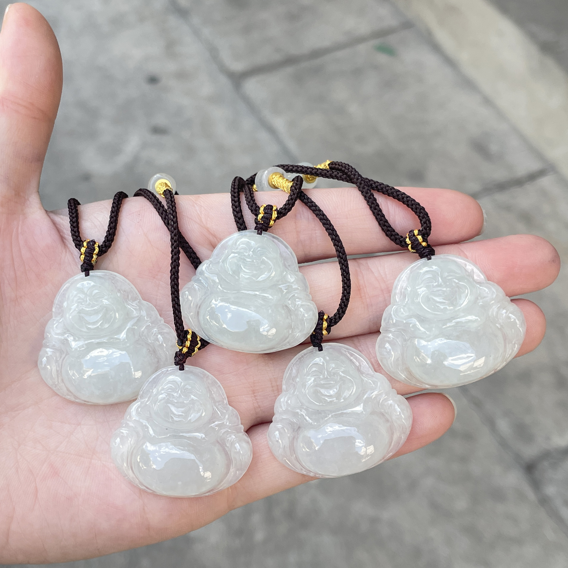 A84天然翡翠A货佛公吊坠（多样性发其一）